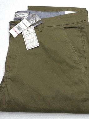 Flag & Anthem Chino Pants Men’s 40x32 Olive Stretch Cotton NWT